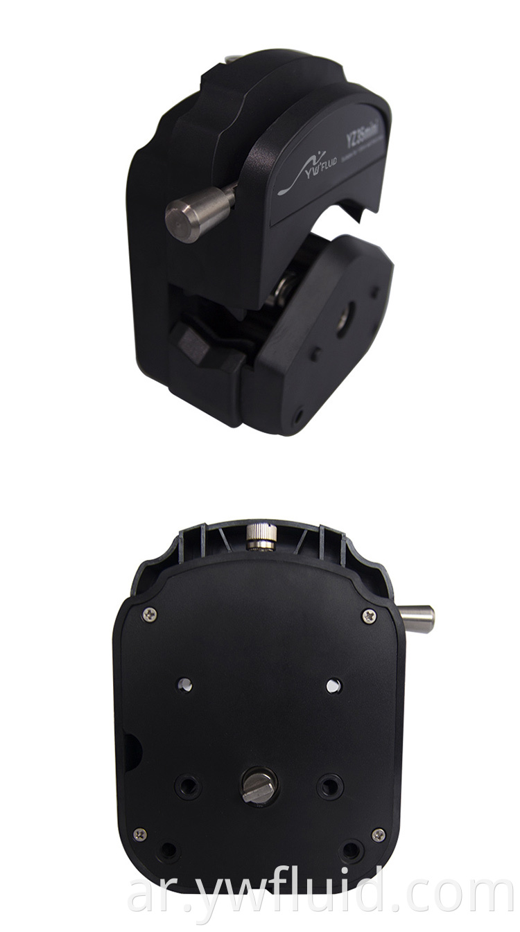 YWfluid رأس مضخة تمعجية تحمل الفولاذ المقاوم للصدأ عالية الدقة مع 3/6 بكرات